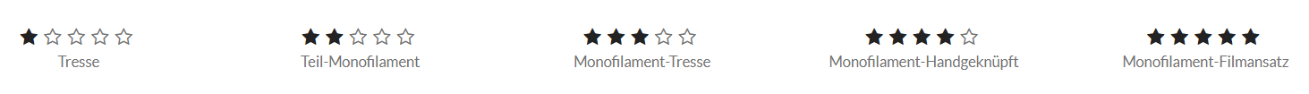 Perückenverarbeitung Sterne