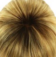 Karamellblond-mix dunkler Ansatz