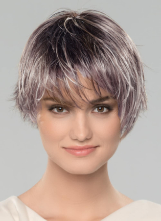 Metallic purple rooted