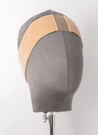 Fancy Hair Wig Fix Samt Klettband dunkelbraun