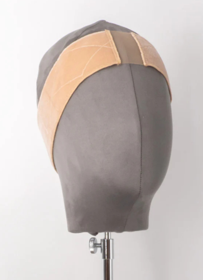 Fancy Hair Wig Fix Samt Klettband dunkelbraun